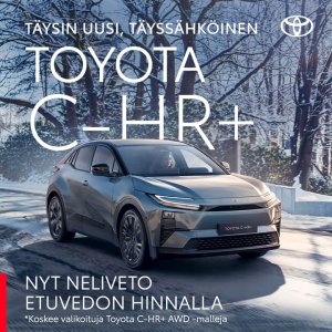 Uskalla erottua: täysin uusi täyssähköinen Toyota C-HR+ on ennakkomyynnissä, alkaen 45 590 €